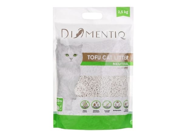 DIAMENTIQ Tofu Neutral Ultra klumpende - plantegrus - 2,5 kg