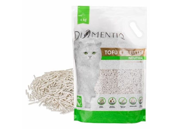DIAMENTIQ Tofu Neutral Ultra klumpende – plantegrus – 4 kg
