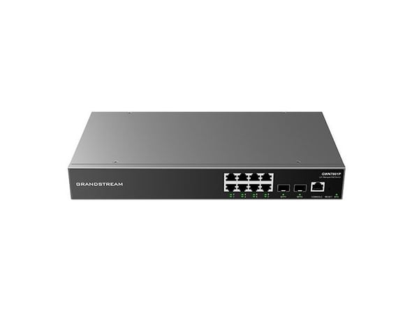 Grandstream GWN7801P - Switch - enterprise, managed - L2+ - 8 x 10/100/1000 (PoE+) - PoE (120 W)