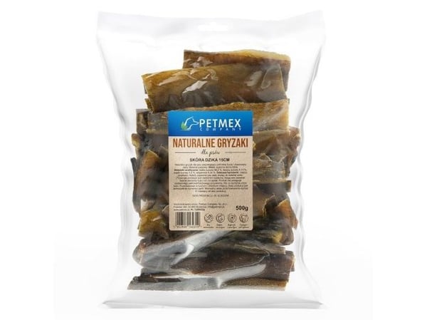 PETMEX Villisian nahka 15cm - Koiran herkku - 500g