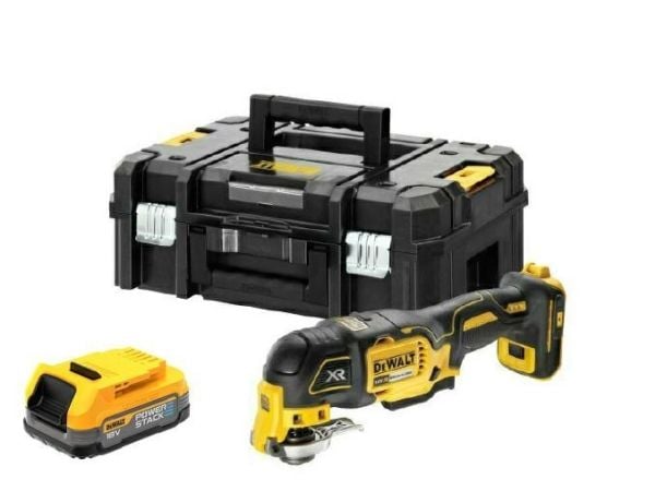 DEWALT mångsidigt verktyg 18V DCS356E1T 1x1,7Ah POWERSTACK, utan laddare, TSTAK