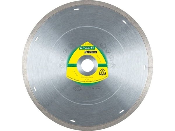 Klingspor diamantklinge hel 200 mm x 1,6 mm x 30 mm DT900FL GRES, spesial, tørr/våt