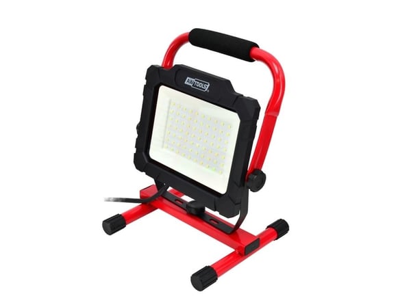 AWTools reflektor SMD LED, bärbar 50W, sockel typ H