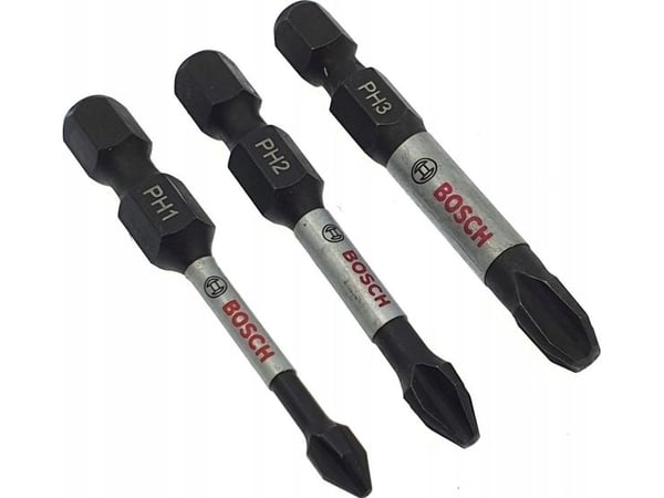 Bosch bits Impact Control sett 3 stk. 50 mm / PH1, PH2, PH3 / BOSCH
