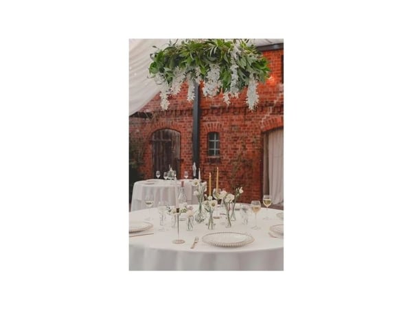 Hvid wisteria blomster guirlande