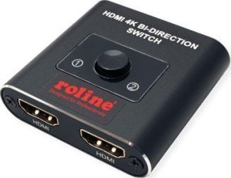 ROLINE 14.01.3573, HDMI, Plast, Sort, 60 Hz, 3840 x 2160, Status, Bryter