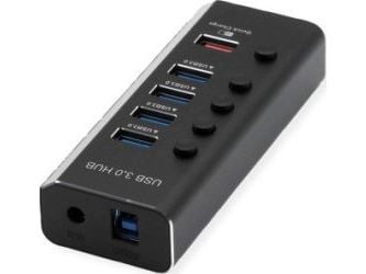 ROLINE 14.02.5058, USB 3.2 Gen 1 (3.1 Gen 1) Type-B, USB 3.2 Gen 1 (3.1 Gen 1) Type-A, 5120 Mbit/s, Lajittelu, Alumiini, 33 mm