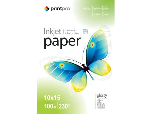 Colorway PGE2301004R, Gloss, 230 g/m², Laser/Blekkskriver, 10x15 cm, 100 ark, 275 µm