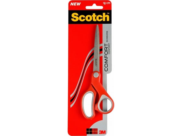 Scotch 1427, Voksen, Rett kutt, Single/enkelt, Grå, Rød, Rustfritt stål, Universell