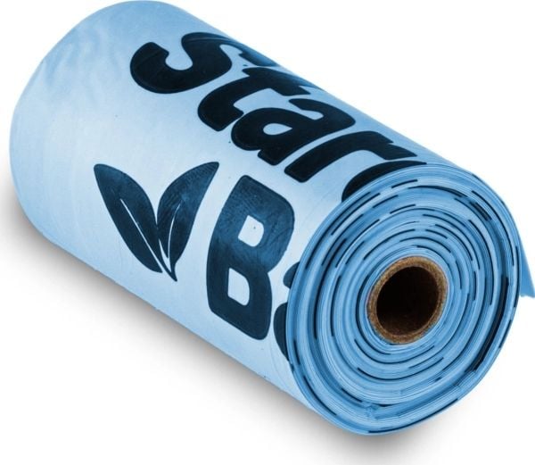 Zolux STARCHBAG Kompostoituvat BIO pussit ulosteille 1 rulla x 15 kpl, väri sininen