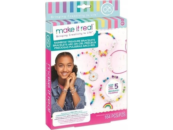 Make it real MAKE IT REAL regnbuearmbånd Treasur, kreativt sett