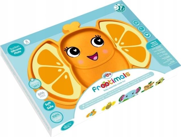 Kids Euroswan Anti-skli silikonplate Frootimals Orangiefly FT00007 Kids Euroswan Kids Euroswan Anti-skli silikonplate Frootimals Orangiefly FT00007 Kids Euroswan