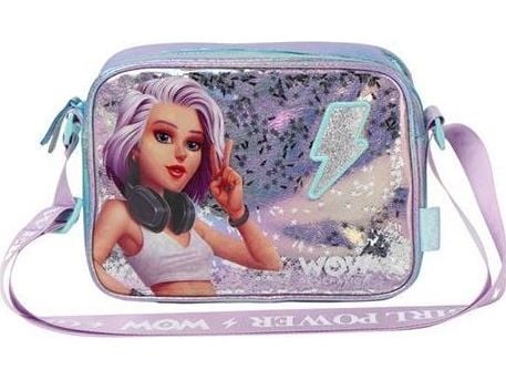 WOW® Generation, Håndtaske m/glitter 23 x 17 x 8 cm