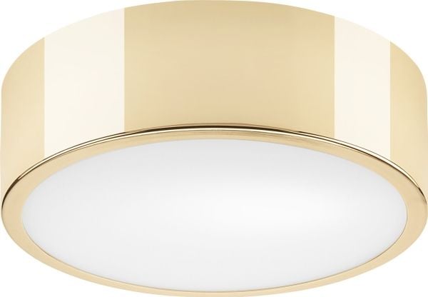 Lamkur taklampe Lamkur Dante 43883 taklampe moderne metallglassskjerm 1x60W E27 gull/hvit