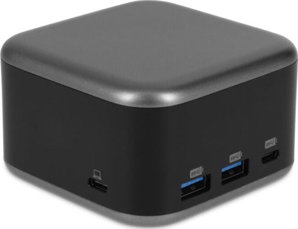 LMP 25189, Langallinen, USB 3.2 Gen 1 (3.1 Gen 1) Type-C, 100 W, 10,100,1000 Mbit/s, musta, Hopea, 5 Gbit/s