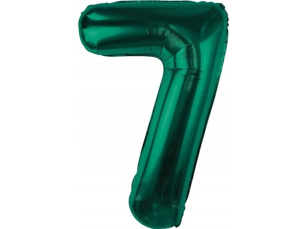 GoDan folieballong B&C siffer 7 grønn flaske 85 cm