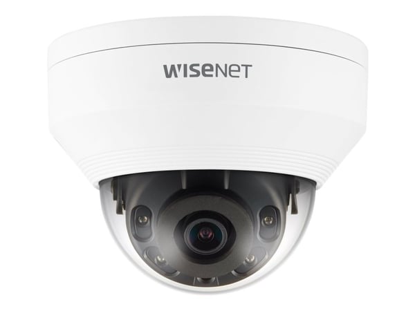 Hanwha Vision WiseNet Q QNV-6012R - Nettverksovervåkingskamera - kuppel - farge (Dag og natt) - 2 MP - 1920 x 1080 - 1080p - fastfokal - lyd - samm...