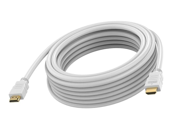 VISION Techconnect - Ultra High Speed - HDMI-kabel med Ethernet - HDMI hann til HDMI hann - 3 m - dobbeltisolert - hvit - 8K 30Hz støtte