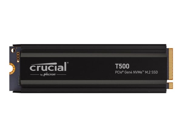 Crucial T500 - SSD - 4 TB - intern - M.2 2280 - PCIe 4.0 x4 (NVMe) - integrert kjøle