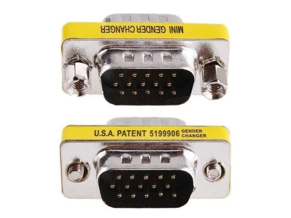 Mini kjønnsveksler VGA DB 15 poly HD M/M
