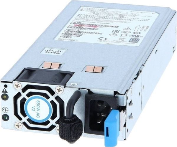 Cisco - Strømforsyning - "hot-plug" / redundant (plug-in modul) - AC 200-240 V - 650 watt - for Nexus 3264Q, 93108TC-EX (650 watt), 93180YC-FX (650...