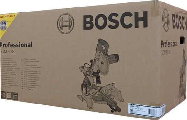 Bosch GCM 80 SJ MAALINLEIKKUULAITE, JOSSA ON PAKOPUHALLUS