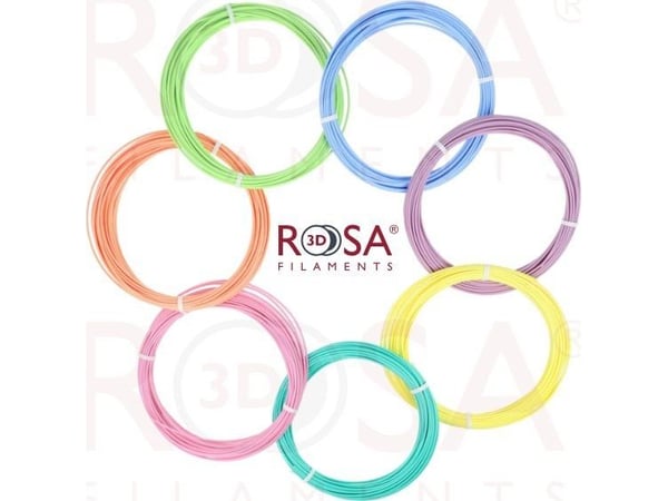 ROSA3D filamentti Rosa3D 3D PEN PACK PLA pastelli 7 väriä x 10 m