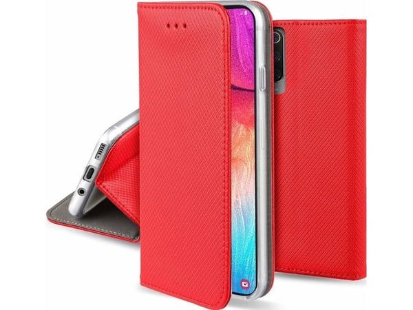 Mobilveske med kortspor Setty Redmi Note 13 5G Lommebok Smart Magnet, rød