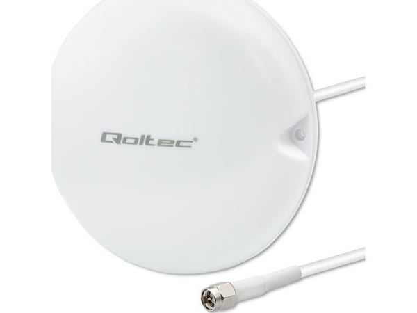 Qoltec - Antenne - Kuppel - mobiltelefon - 5 dBi - innendørs, takmonterbar