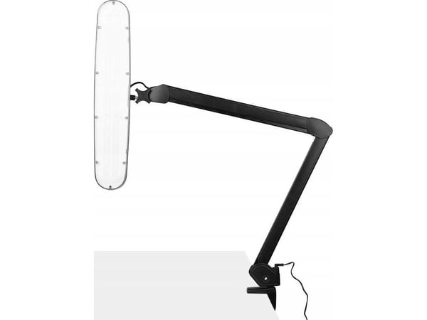 LED arbeidslampe 801-l med feste-/holderbeslag, justerbar lysstyrke, svart