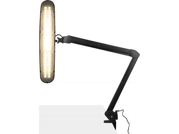 LED verkstedlampe Elegante 801-tl med klemme, justerbar lysstyrke og fargetemperatur black
