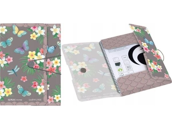 Herlitz joustava kansio PP A4 Ladylike Butrfl.