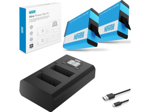 Newell lader til kamera + batteri Xtra Power Set XL (erstatning SPJB1B)