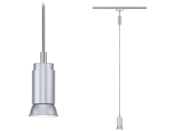 Paulmann Runa høyvolts skinne system-lampe, pendellampe URail GU10 krom (matt)