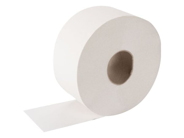 Jumborull ABENA Care-Ness Classic, 3-lags, Mini, 150 m x 9,2 cm, Ø18,5 cm, hvit (12 stk.)