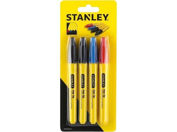 STANLEY fin spiss marker 2 stk blå