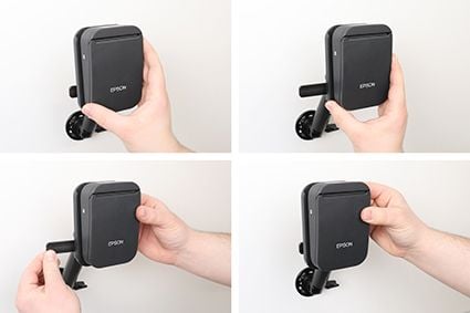 Brodit 216460, Bærbar skriver, Passiv holder, Bil/innendørs, Sort