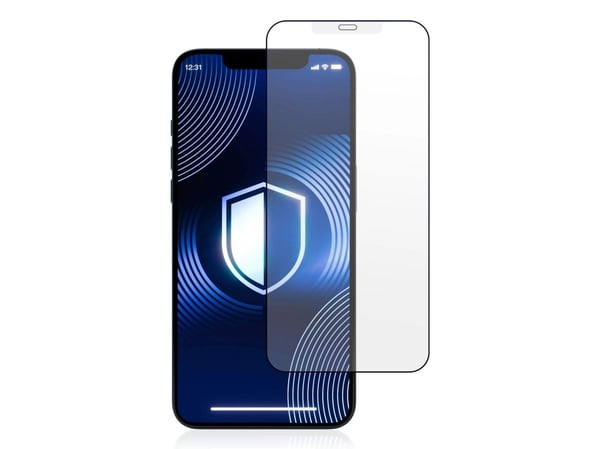 3MK HardGlass Matt Max, Apple, iPhone 12 Pro Max, Krasjsikker, Slagbestandig, Reflekterende, Sort, Gjennomsiktig, 1 stykker
