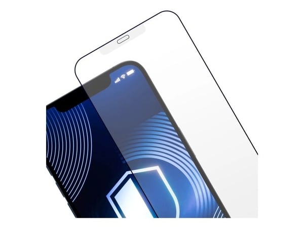 3MK HardGlass Matt Max, Apple, iPhone 12 Pro Max, Krasjsikker, Slagbestandig, Reflekterende, Sort, Gjennomsiktig, 1 stykker
