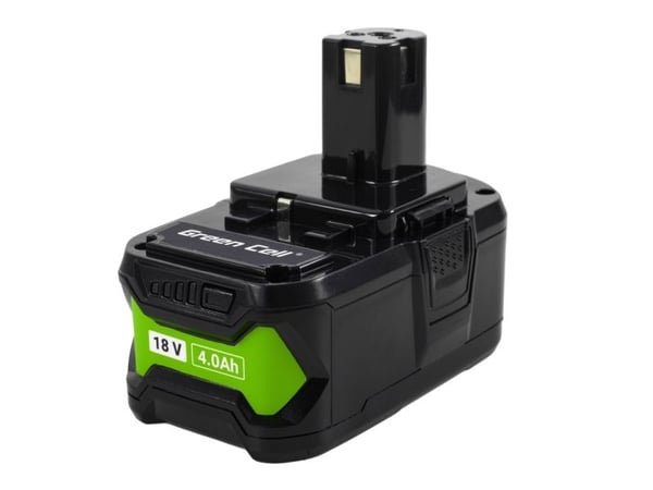 Green Cell Green Cell batteri for Ryobi ONE+ elverktøy 18V 4Ah erstatningsbatteri RB18L40
