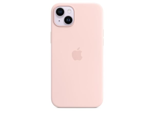 Apple - Baksidedeksel for mobiltelefon - MagSafe-samsvar - silikon - krittrosa - for iPhone 14 Plus