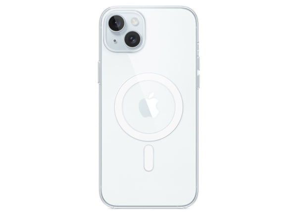 Apple iPhone 15 Plussan kirkas kuori MagSafella, Suojus, Apple, iPhone 15 Plus, 17 cm (6.7"), Läpinäkyvä