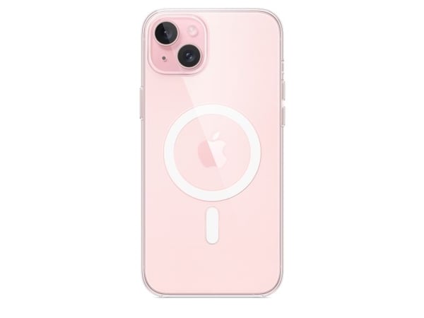 Apple iPhone 15 Plussan kirkas kuori MagSafella, Suojus, Apple, iPhone 15 Plus, 17 cm (6.7"), Läpinäkyvä