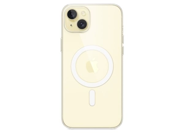 Apple iPhone 15 Plussan kirkas kuori MagSafella, Suojus, Apple, iPhone 15 Plus, 17 cm (6.7"), Läpinäkyvä