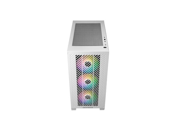 Cooler Master Elite 301 - MT - micro ATX - sidepanel med vindu (herdet glass) - ingen strømforsyning (ATX) - hvit - USB/lyd