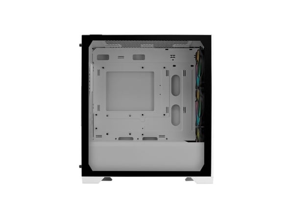 Cooler Master Elite 301 - MT - micro ATX - sidepanel med vindu (herdet glass) - ingen strømforsyning (ATX) - hvit - USB/lyd