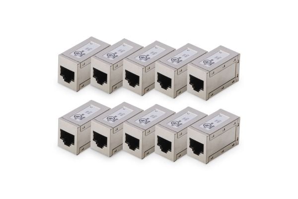 DIGITUS - Modulär insats (koppling) - CAT 6 - skärmad - RJ-45 (paket om 10)
