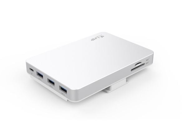 LMP 23790, Muistikortti, SSD, M.2, USB 3.2 Gen 2 (3.1 Gen 2) Type-C, MicroSD (TransFlash), MicroSDHC, MicroSDXC, SD, 10 Gbit/s, Valkoinen, Hopea