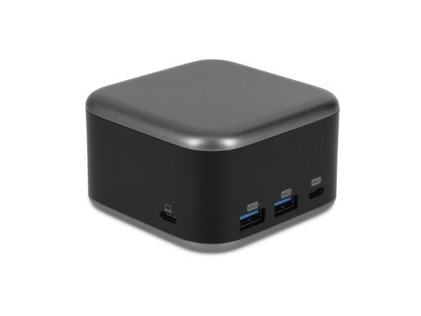 LMP 25189, Langallinen, USB 3.2 Gen 1 (3.1 Gen 1) Type-C, 100 W, 10,100,1000 Mbit/s, musta, Hopea, 5 Gbit/s