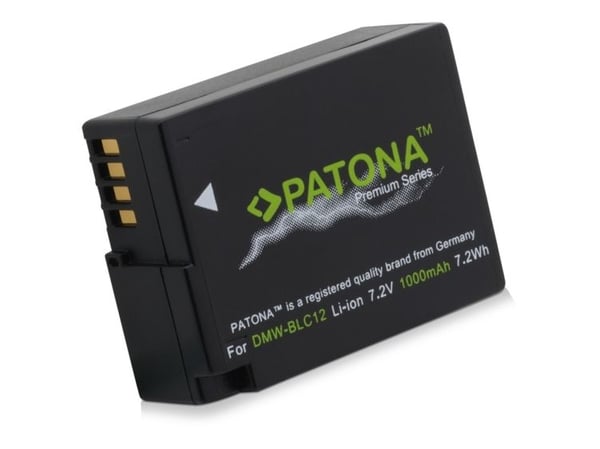 PATONA 1196, Lithium-Ion (Li-Ion), 1000 mAh, Kamera, BLC12PP, 7,2 V, 7,2 Wh